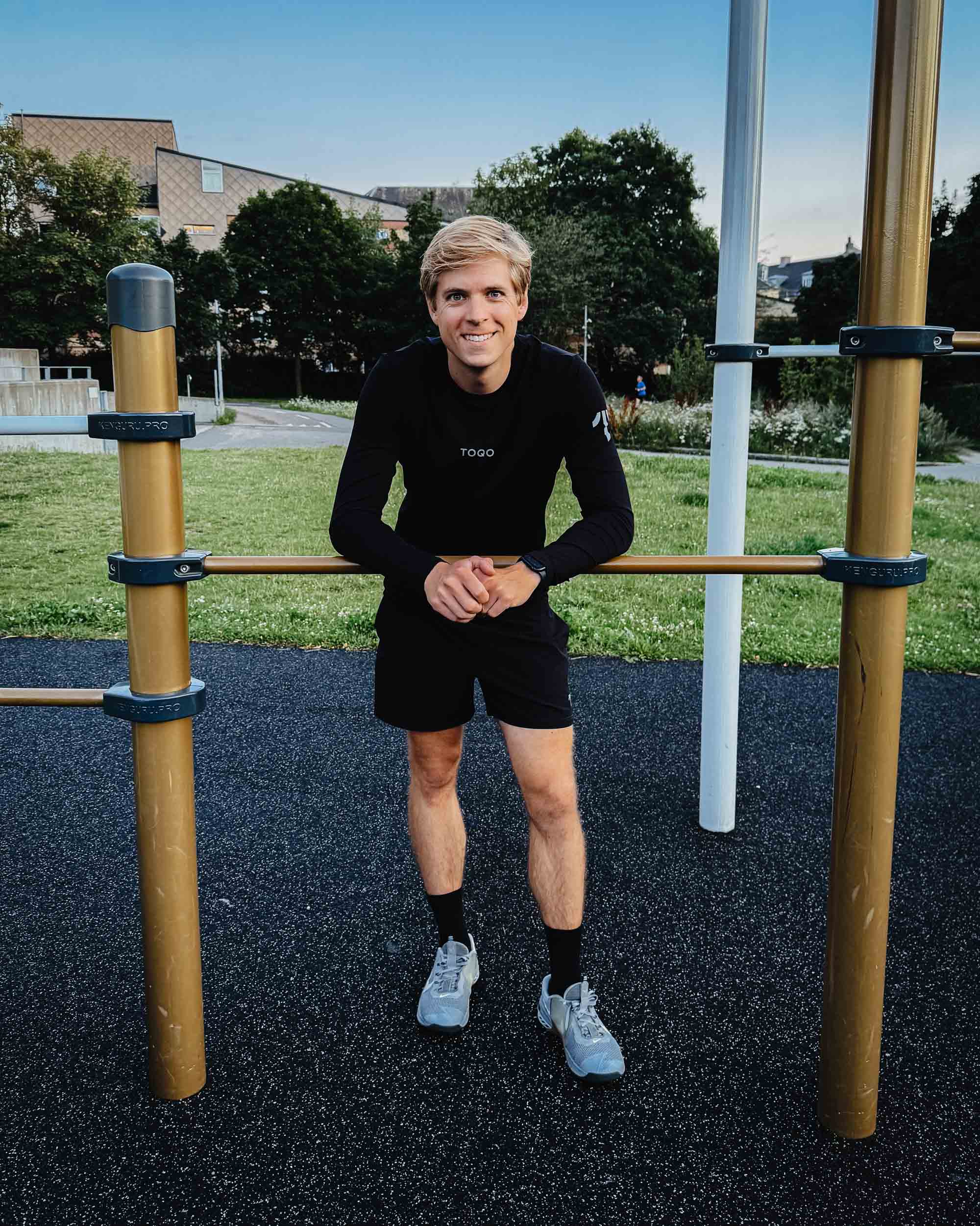 A man standing in TOQO clothes