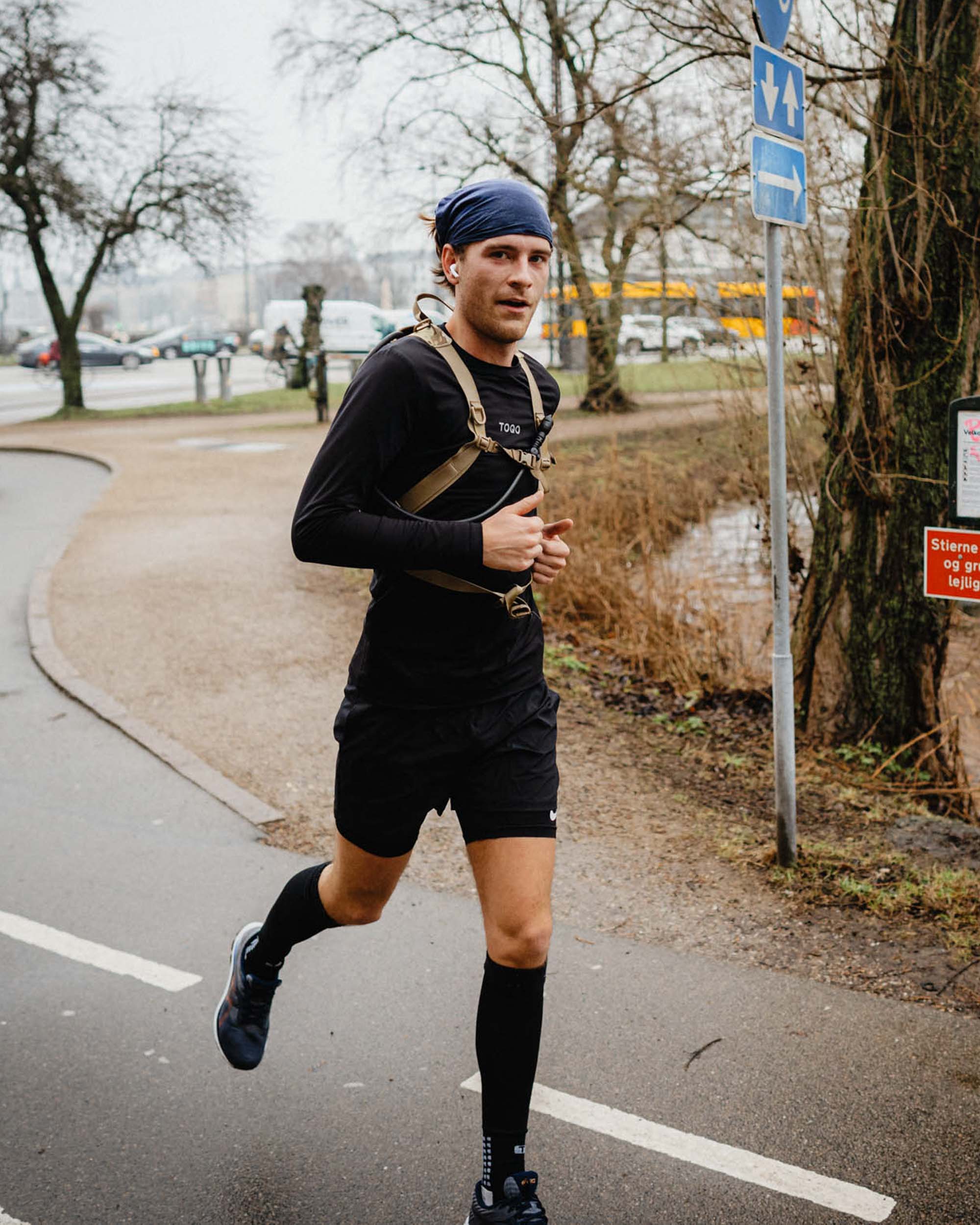 A man running a half marathon