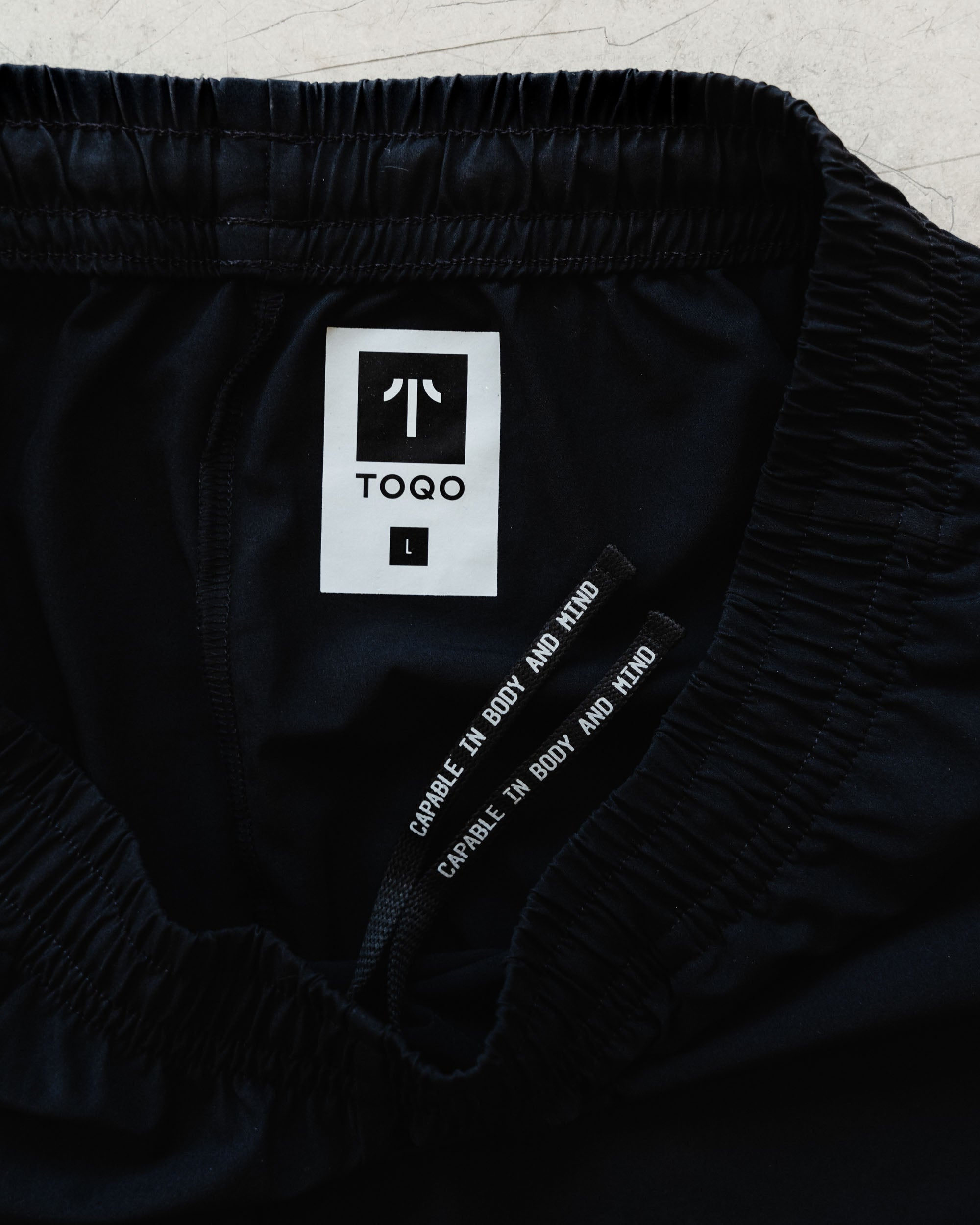 A close up of the TOQO shorts