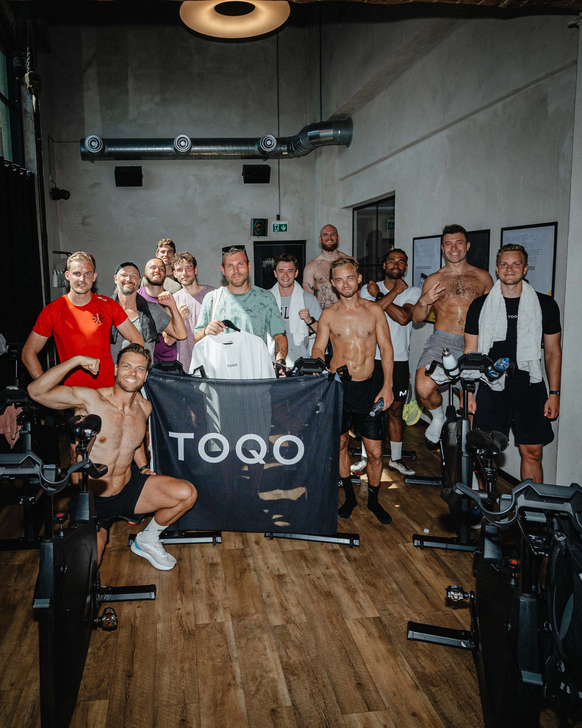 A group of men standing