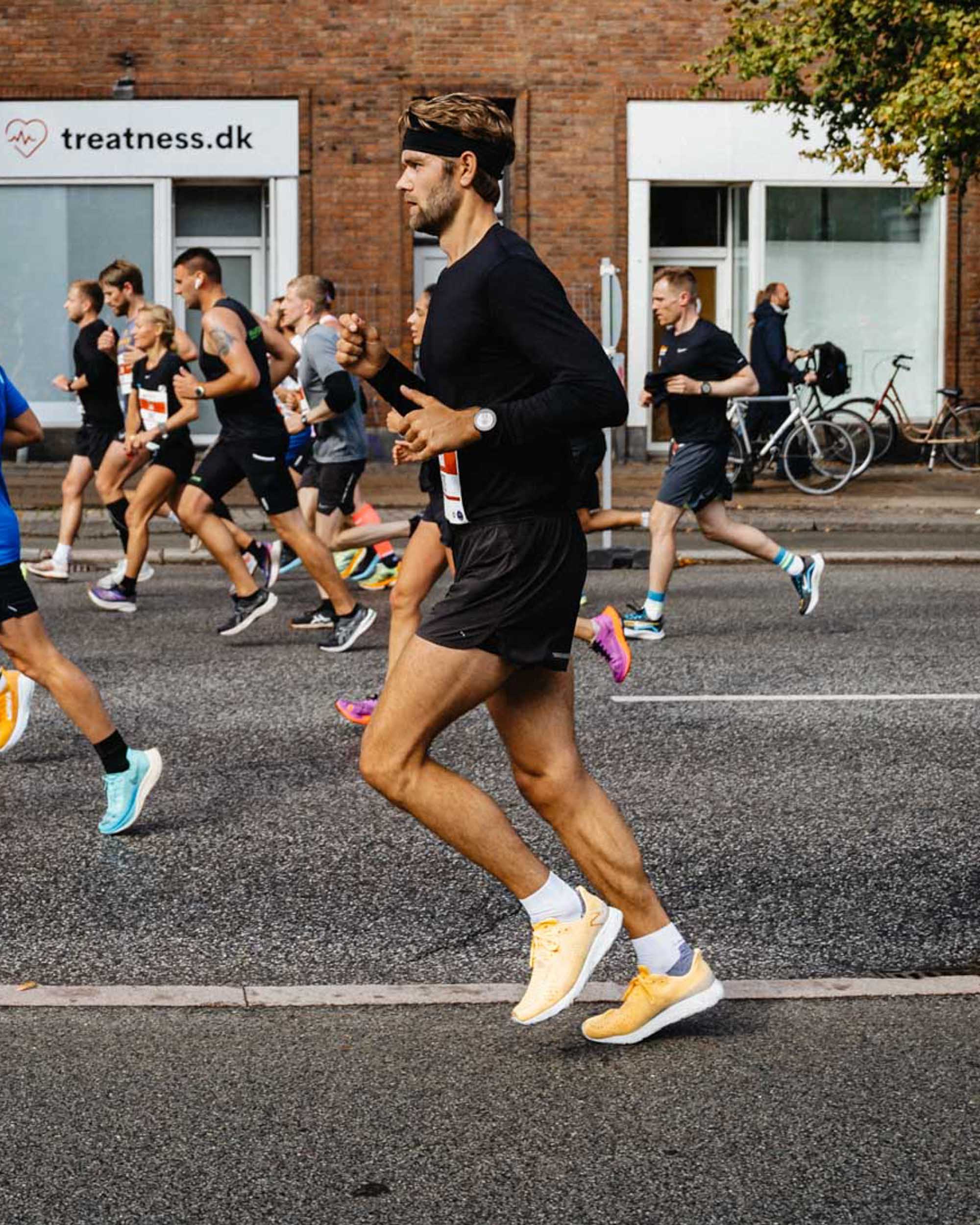 A man running a half marathon