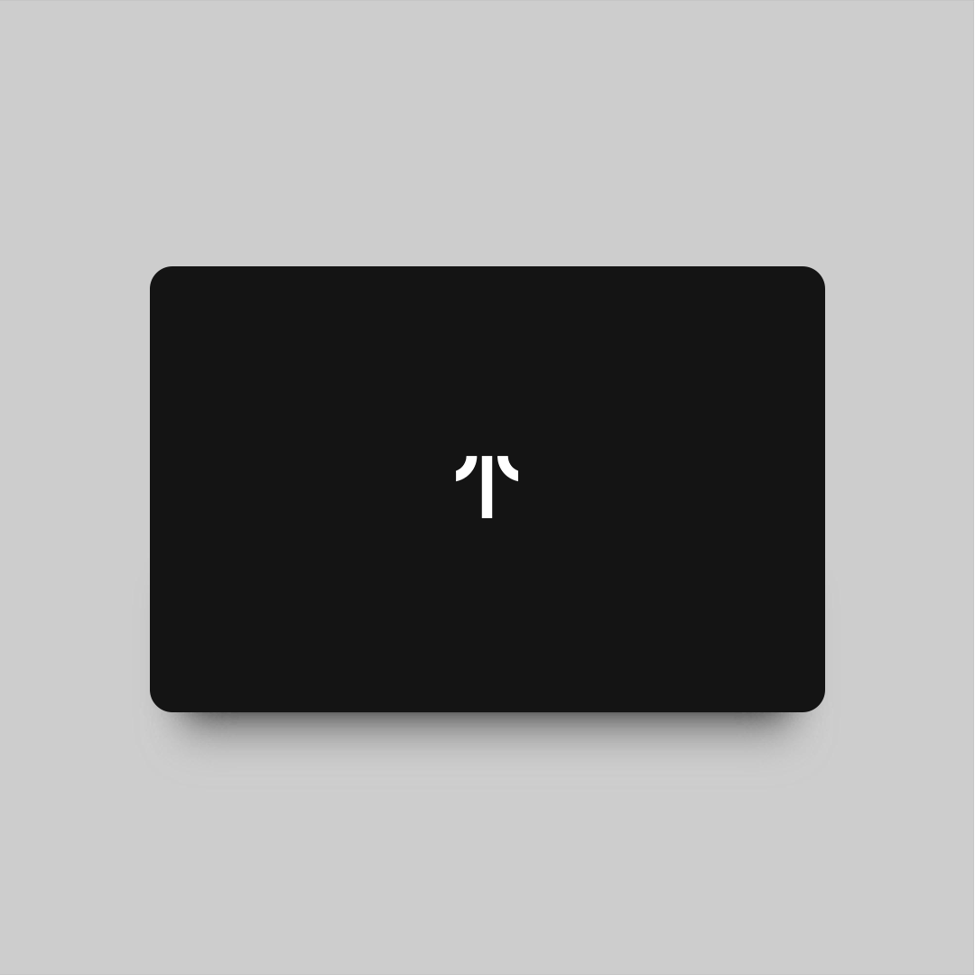 A gift card for the website TOQO